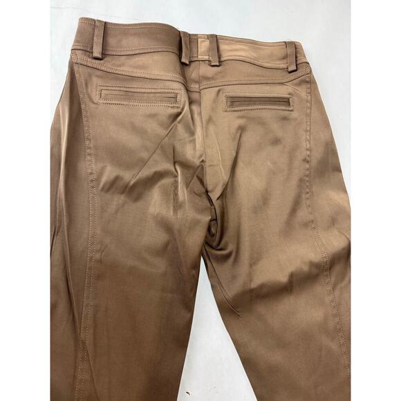 Vintage Y2K Dress Capri Pants Business Casual Cache Gold Buttons - Size 6 - Picture 5 of 11